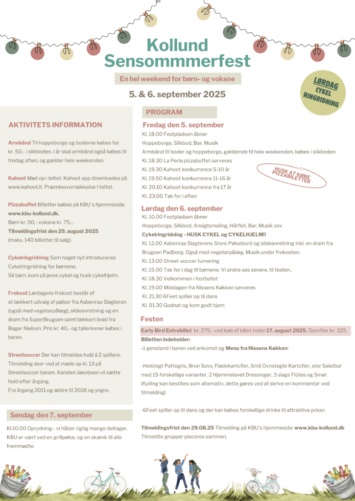 Sensommerfest PROGRAM 2025